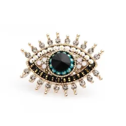 BrochesGran ojo azul - broche de cristal