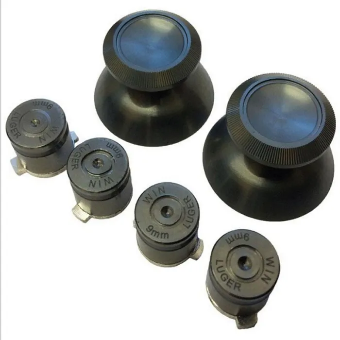 Metal 3D - analog joystick tommelpinnehetter / knapper - for Sony PS4-kontroller