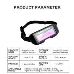 Automatic photoelectric welding glasses - solar - auto darkening eye goggleHelmets