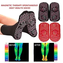 Chaussettes auto-chauffantes en tourmaline - magnétothérapie