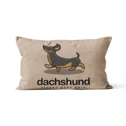 Fodera per cuscino rettangolare - con motivo cani - 30 * 50 cm