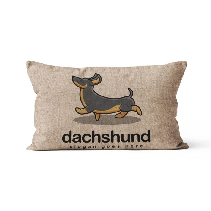 Fodera per cuscino rettangolare - con motivo cani - 30 * 50 cm