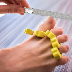 Dubbelsidig nagelfil - rostfritt stål
