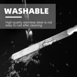 Dubbelsidig nagelfil - rostfritt stål