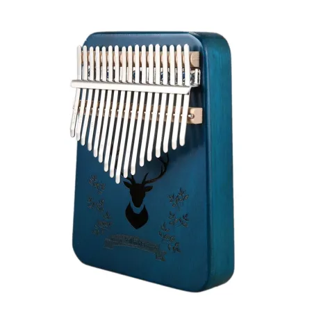 Kalimba-Klavier mit 17 Tasten - hölzernes Musikinstrument mit Stimmhammer
