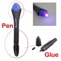 Super colla liquida - penna riparatrice - con luce UV