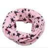 Cachecol infantil redondo de algodão - estampado de estrelas
