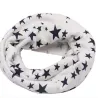 Cachecol infantil redondo de algodão - estampado de estrelas