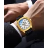 CHENXI - automatic mechanical Quartz watch - waterproof - skeleton design - gold / whiteWatches