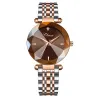 CHENXI - luksus Quartz ur - rosa guld - rustfrit stål - vandtæt - brun