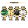 CHENXI - montre à quartz de luxe - chronographe - double calendrier - étanche - acier inoxydable