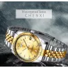 CHENXI - montre à quartz de luxe - chronographe - double calendrier - étanche - acier inoxydable