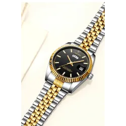 CHENXI - montre à quartz de luxe - chronographe - double calendrier - étanche - acier inoxydable