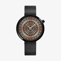 SHENGKE - Luxus-Quarzuhr - wasserdicht - Mesh-Stahlarmband