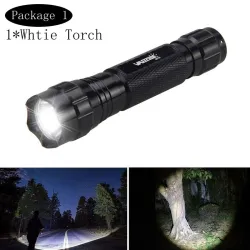 Q5 T6 - 5000lm - LED-taskulamppu - 18650 akku - USB-laturi - valkoinen valo