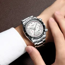 CHENXI - luksus Quartz ur - lysende - vandtæt - rustfrit stål