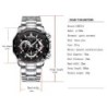 CHENXI - luxe quartz horloge - lichtgevend - waterdicht - roestvrij staalHorloges