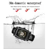 CHENXI - montre carrée automatique - design sculpté en creux - bracelet en cuir - argent / vert