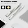 Mini USB flashlight - nursing - doctors - stainless steelTorches