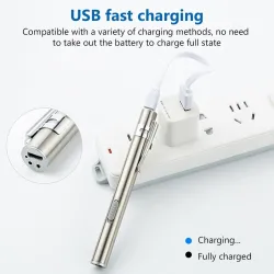 Mini USB zaklamp - verpleging - dokters - RVSZaklampen