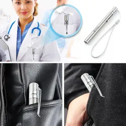 Mini USB flashlight - nursing - doctors - stainless steelTorches