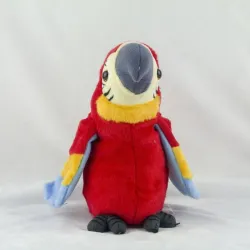Peluche pappagallo parlante - ripete quello che dici - agita le ali - peluche