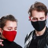 Máscara protetora facial / bucal - com filtros de carvão ativado 2 PM25 - reutilizáveis
