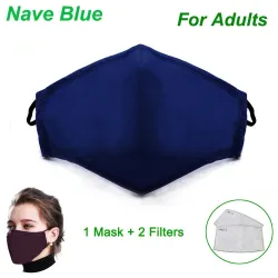 Protective face / mouth mask - with 2 PM25 activated carbon filters - reusableMouth masks