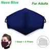 Protective face / mouth mask - with 2 PM25 activated carbon filters - reusableMouth masks
