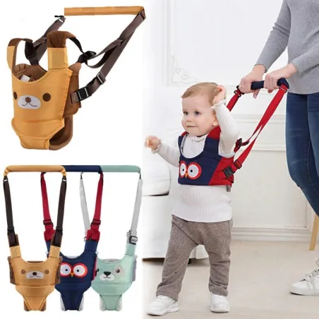 Trotteur bébé - avec gilet - harnais avec laisse de sécurité