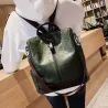 Vintage leather backpack - shoulder bag - large capacityBackpacks