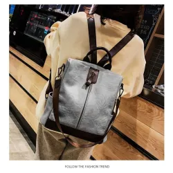 MochilasMochila vintage de piel - bandolera - gran capacidad