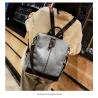 Mochila de couro vintage - bolsa de ombro - grande capacidade