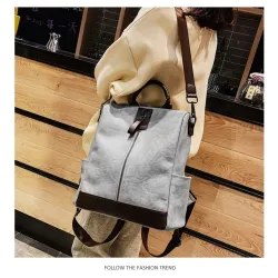 Mochila de couro vintage - bolsa de ombro - grande capacidade