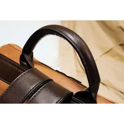 Vintage-Lederrucksack - Umhängetasche - große Kapazität