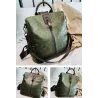 Vintage leather backpack - shoulder bag - large capacityBackpacks