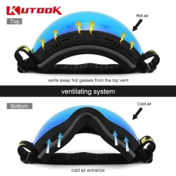 Kutook - masque de ski - lentille double couche anti-UV - anti-buée
