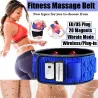 Trådlöst elektriskt bantningsbälte - fitness - massage - vibration - mag-/kroppstränare