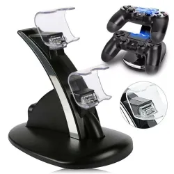 Dual charger - stand - USB - LED - for PS4 / PS4 Pro / PS4 Slim controllerChargers