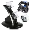 Dubbel laddare - stativ - USB - LED - för PS4 / PS4 Pro / PS4 Slim controller