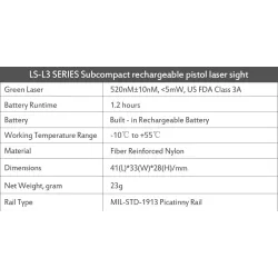 Aseen lasertähtäin - vihreä laserosoitin