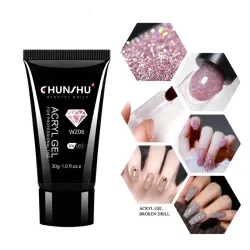 Gel per unghie acrilico glitterato - gel da costruzione