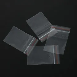 4 * 6 cm - glidelås - gjenlukkbare plastposer - 100 stk