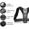 Correcteur de posture dorsal réglable - colonne vertébrale / dos / épaule - ceinture de maintien