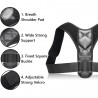 Correttore posturale posteriore regolabile - tutore per colonna vertebrale / schiena / spalle - cintura di supporto