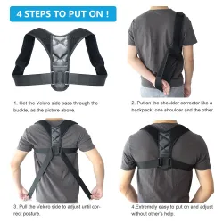 Verstelbare rughouding corrector - wervelkolom / rug / schouderbrace - steunriemMassage