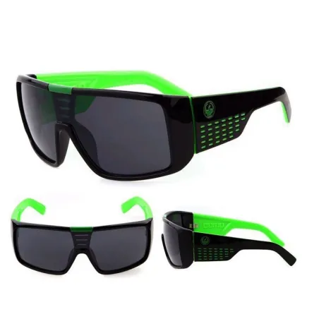 Fasjonable retro solbriller - oversized - drage