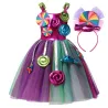 Robe de princesse - sucettes / bonbons / couleurs arc-en-ciel - déguisement fille