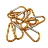 llaveroMosquetón de metal - llavero - hebilla clip-lock - forma de D - 10 piezas