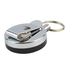 Fil d'acier rétractable - chaîne élastique - porte-clés en acier inoxydable